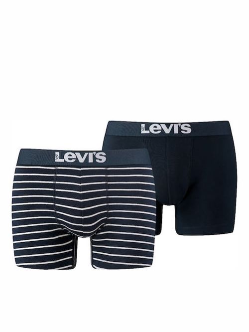 levi's vintage stripe boxer brief 905011001-321 navy μπροστά