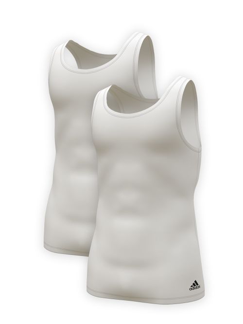 ADIDAS Ανδρικά T-Shirt - Ελαστικό Βαμβάκι - Logo - Πακέτο με 2 