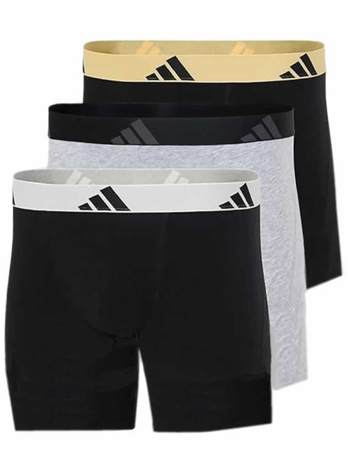 ADIDAS Boxer Μακρύ - Active Flex Cotton - Πακέτο με 3