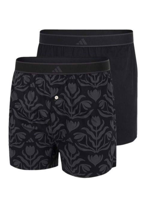 ADIDAS Boxer - Φαρδιά Γραμμή - Αγνό Βαμβάκι - Πακέτο με 2