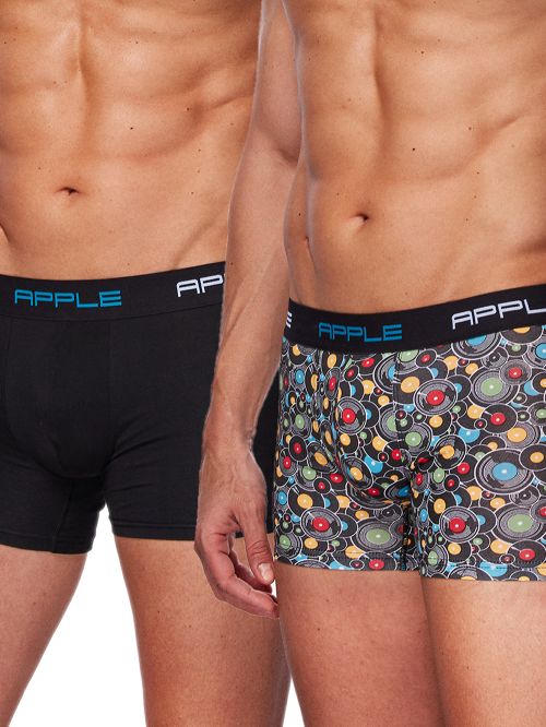 Ανδρικό Μπόξερ APPLE Vinyl - Ελαστικό Βαμβάκι - Πακέτο με 2