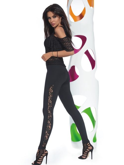 BAS BLEU Κολάν Meloe - Floral Διαφάνεια 