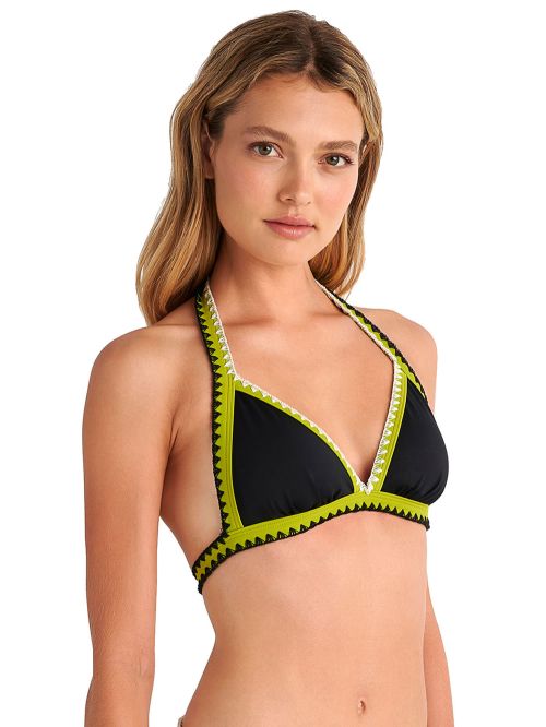 Μαγιό BLU4U Batik Solids Τρίγωνο - Ενίσχυση - Σχέδιο Κέντημα