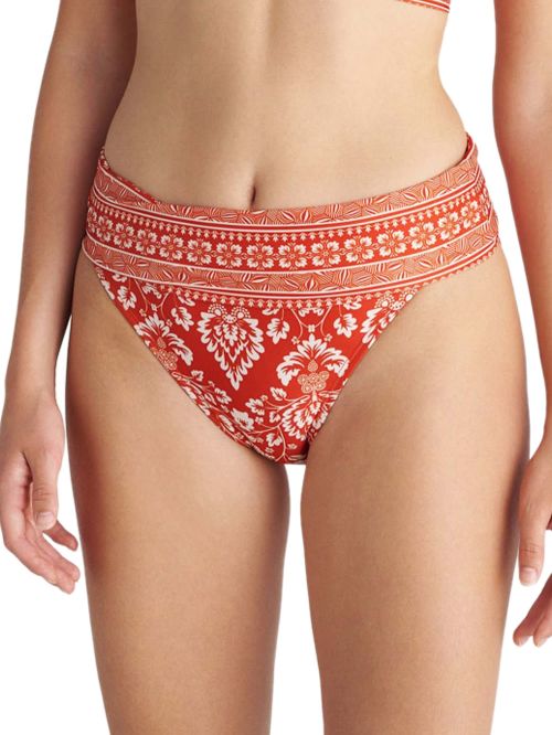 Μαγιό BLU4U Coral Damask Μπικίνι Σλιπ Ψηλόμεσο - Καλύπτει Ατέλειες