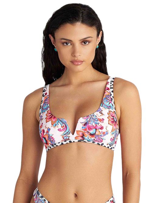 Μαγιό BLU4U Floral Escape Μπουστάκι Crop Top Μπουστάκι - Αόρατη Ενίσχυση