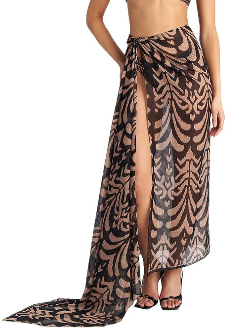 Beachwear BLU4U Παρεό Toffee Leo - Αέρινο Ύφασμα