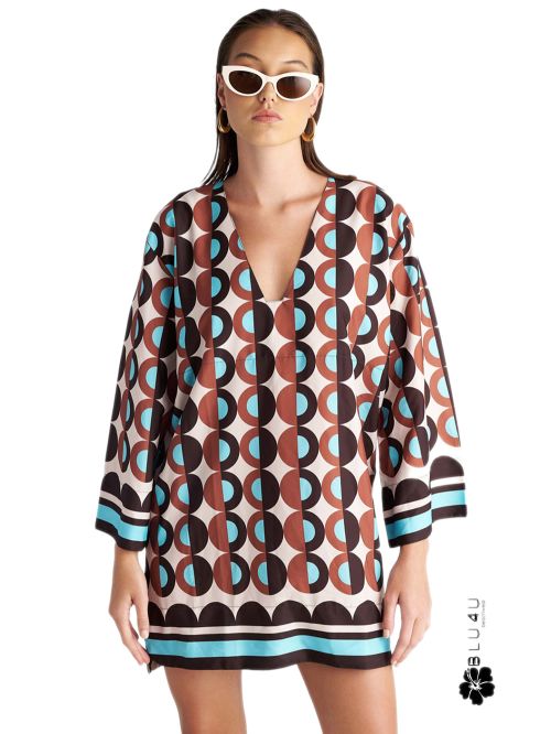 Beachwear BLU4U Polca Borders Φόρεμα Θαλάσσης 