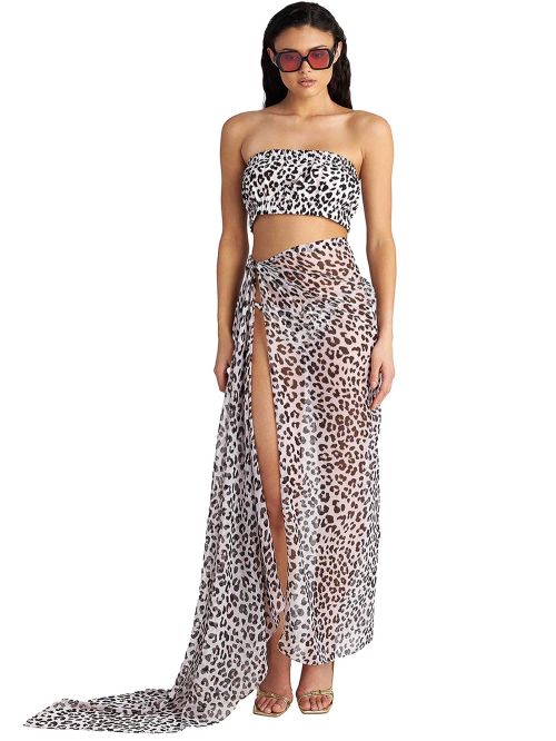 Beachwear BLU4U Παρεό Floral Escape - Αέρινο Ύφασμα