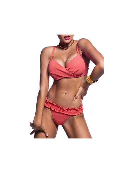 Set Μαγιό BLUEPOINT Glam - Bra για Μεγάλο Στήθος & Brazilian Slip - Καλοκαίρι 2021