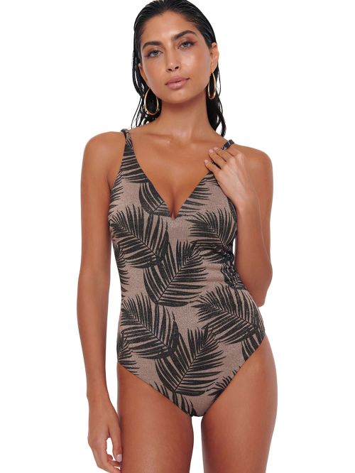 Μαγιό Ολόσωμο BLUEPOINT African Ovation Gold - Αόρατη Ενίσχυση - Lurex