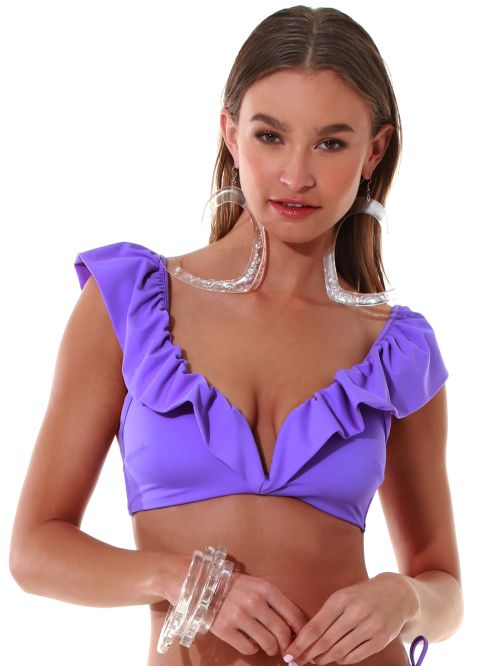 Μαγιό BLUEPOINT Solids Μπικίνι Τοπ- Αόρατη Ενίσχυση - Βολάν