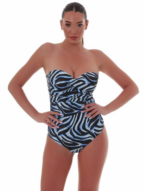 Μαγιό BLUEPOINT Ολόσωμο  Safari Chic Strapless - Μεγάλο Στήθος - Ήπια Σύσφιξη