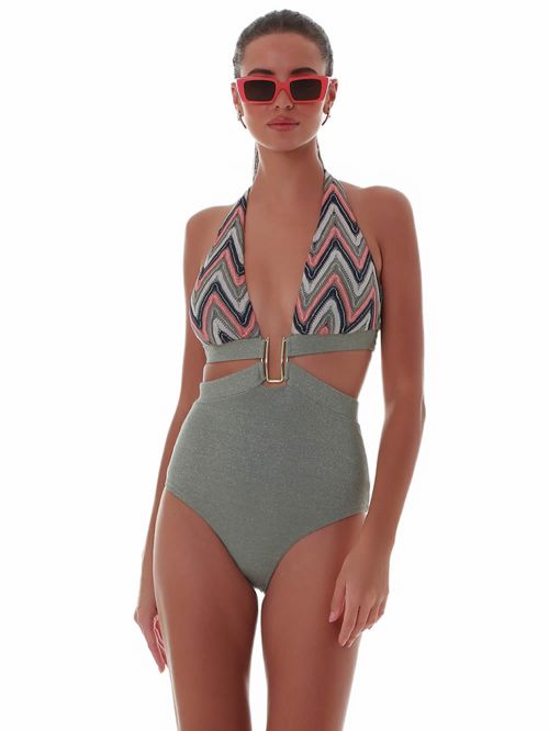 Μαγιό BLUEPOINT Craft Is Art  Ολόσωμο - Αόρατη Ενίσχυση - Πλεκτό Lurex