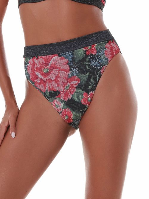 Μαγιό BLUEPOINT Secret Garden Σλιπ Μπικίνι Κανονικό Ψηλόμεσο - Lurex