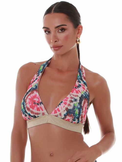 Μαγιό BLUEPOINT Batik Τρίγωνο Μπικίνι Μεγάλο Στήθος - Lurex & Χρυσές Λωρίδες