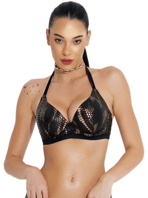 Μαγιό BLUEPOINT Croco Effect Μπικίνι Top - Μεγάλο Στήθος - Ήπια Ενίσχυση