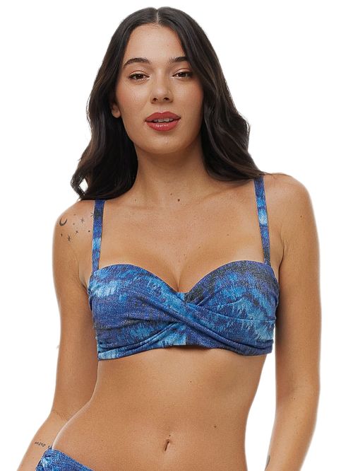 Μαγιό BLUEPOINT Ocean Blue Μπικίνι Top Strapless - Μεγάλο Στήθος - Ήπια Ενίσχυση