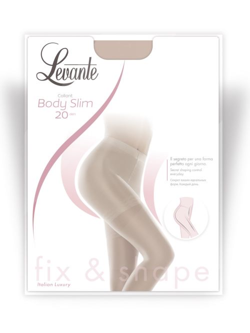 Levante Body Slim 20 - Καλσόν με Λαστέξ & Διαβαθμισμένη Συμπίεση - Πιο Λεπτή & Σφριγηλή Σιλουέτα - ανθεκτική Lycra