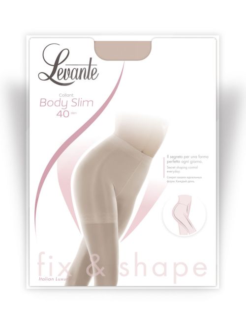 Levante Body Slim 40 - Καλσόν με Λαστέξ & Διαβαθμισμένη Συμπίεση - Πιο Λεπτή & Σφριγηλή Σιλουέτα - ανθεκτική Lycra μετάξι