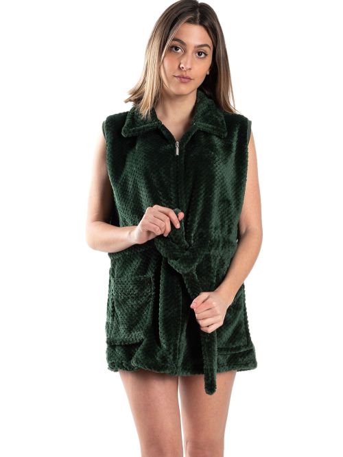 γυναικεία ρόμπα bonne nuit 9737 green μπροστά