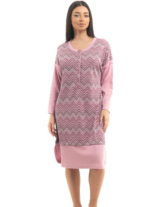 νυχτικό bonne nuit 9750 lila μπροστά