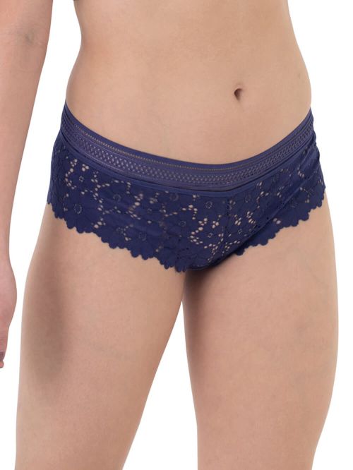 DORINA Slip Boxer Lyra - Πλεχτή Βαμβακερή Δαντέλα 