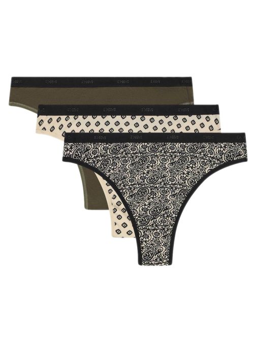 DIM Γυναικεία String Les Pockets Cotton B7Z - Βαμβακερά - Πακέτο με 3