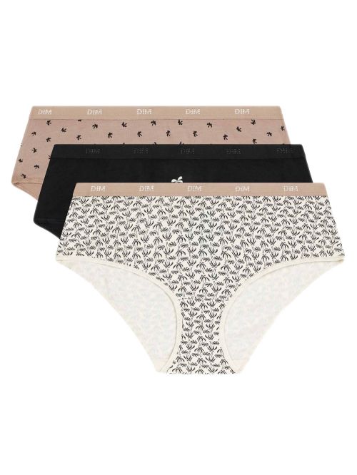 DIM Γυναικεία Boxers Les Pockets Cotton BBY - Βαμβακερά - Πακέτο με 3