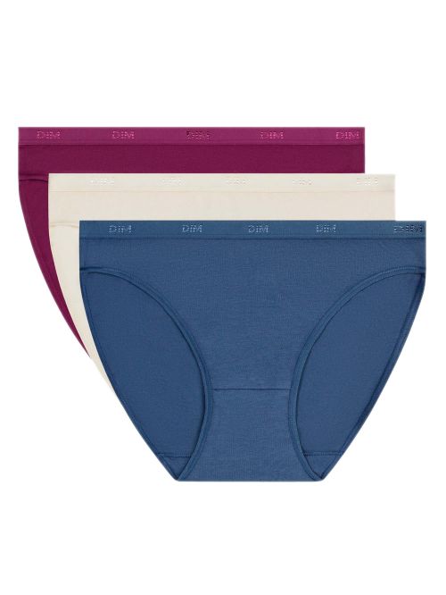 DIM Γυναικεία Slip Les Pockets Cotton Eco BC9 - Βαμβακερά - Πακέτο με 3