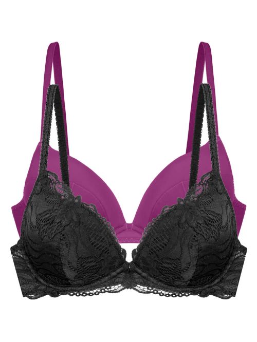 Σουτιέν DORINA Push Up Angie 1+1 ΔΩΡΟ - Αφαιρούμενη Ενίσχυση & Μπανέλα 