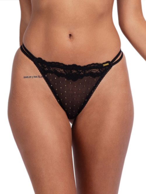 DORINA String Origins Shimmer Dot Mesh - Λαμπερά Dots & Δαντέλα 