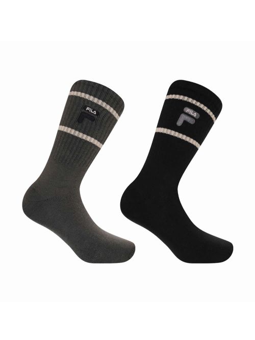 FILA Ανδρική Αθλητική Κάλτσα Κανονική - Ελαστικό Βαμβάκι - 2 Ζευγάρια