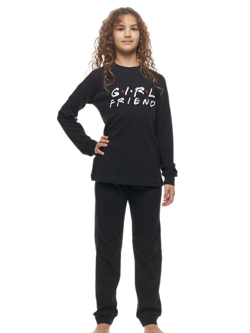 Παιδική Εφηβική Πυτζάμα GALAXY για Κορίτσι Girlfriend FAMILY - 100% Βαμβακερή