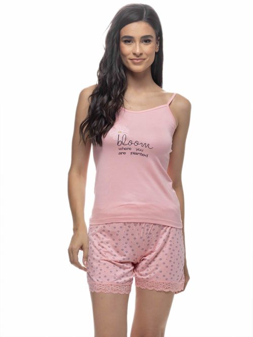 Γυναικεία Πυτζάμα GALAXY - Αέρινο Viscose & Δαντέλα