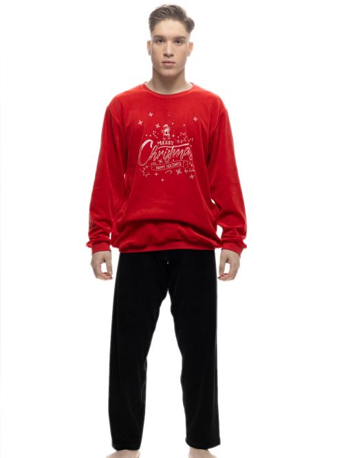 Ανδρική Πυτζάμα Galaxy XMAS - Ζεστό & Απαλό Βελούδο
