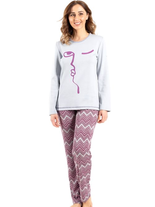 γυναικεία πυτζάμα giota 3043 μπροστά