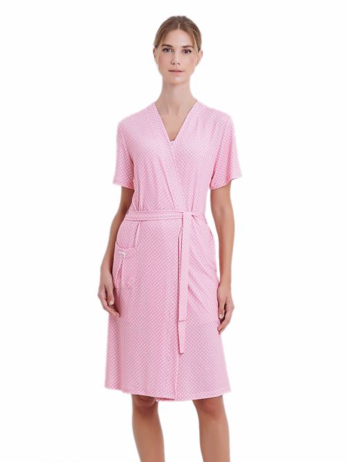 Ρόμπα ΓΙΩΤΑ Homewear - 100% Βαμβακερό - Dots Πουά - Νέα Μαμά