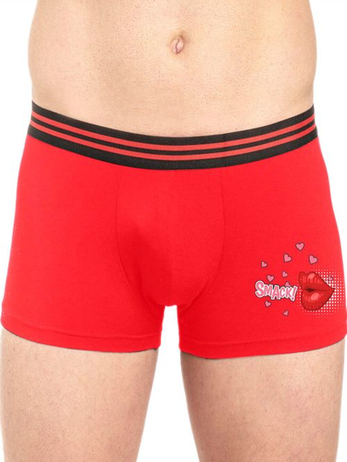 GKAPETANIS Ανδρικό Boxer KISS - Απαλό Modal/Βαμβάκι - Valentine's Day