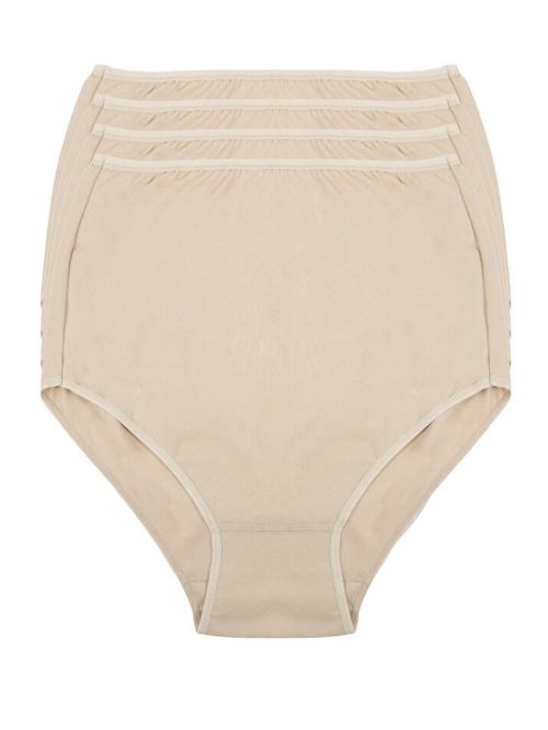 GKAPETANIS Σλιπ 4/4 Ψηλό & Φαρδύ  - Ελαστικό Βαμβάκι - 3 Τεμάχια - Καλοκαίρι 2021-M-Beige
