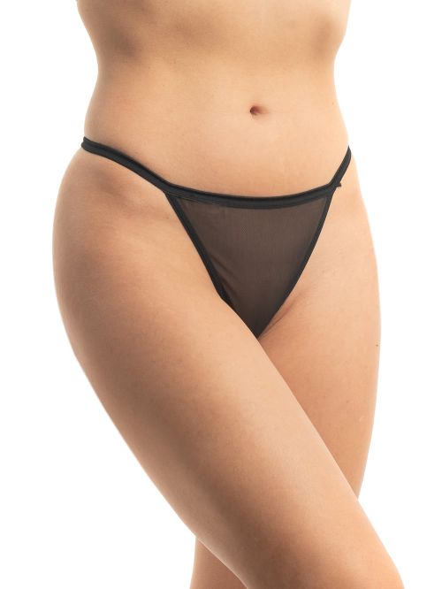 γυναικείο string gkapetanis 5253 black μπροστά