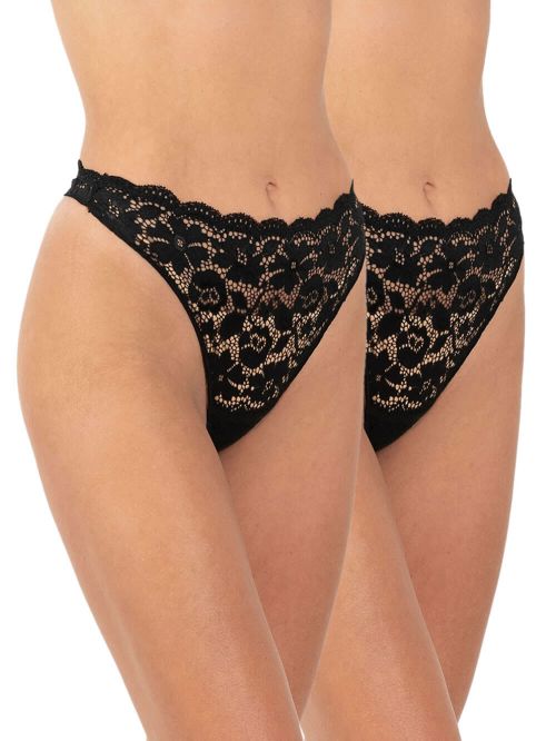 GKAPETANIS String Ψηλοκάβαλο - Ελαστική Δαντέλα - 2 Τεμάχια 