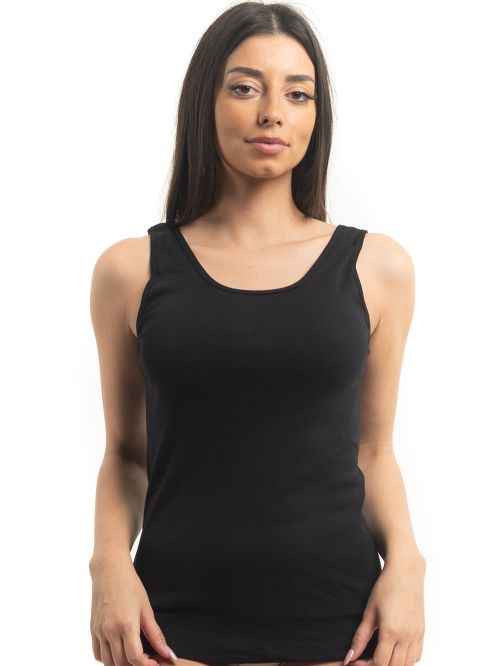 γυναικείο φανελάκι gkapetanis 6060 black μπροστά