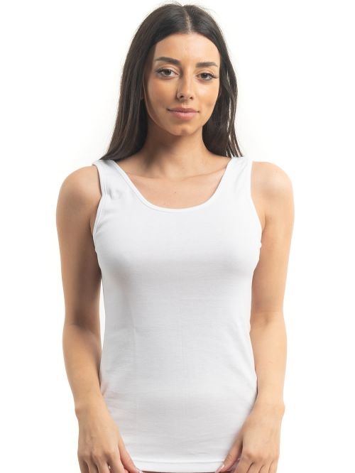 γυναικείο φανελάκι gkapetanis 6060 white μπροστά