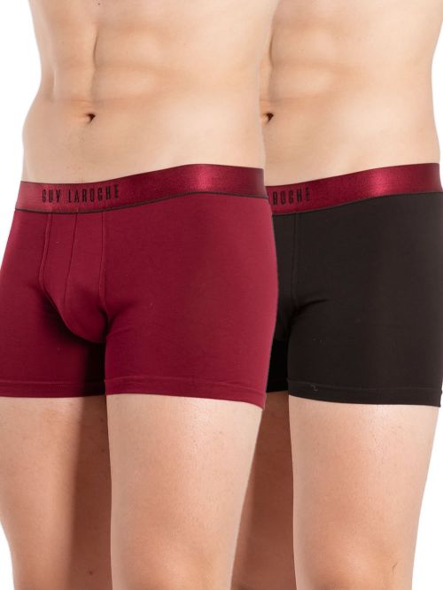 ανδρικά μποξερ guy laroche 58104 black-bordeaux 