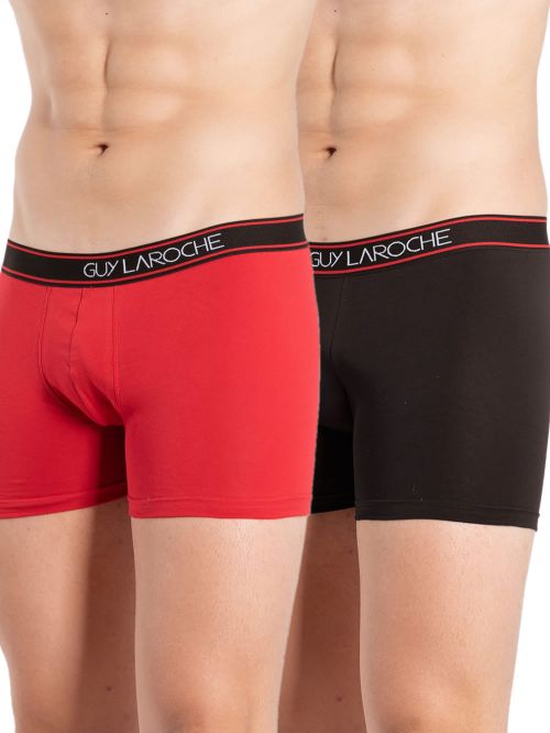 ανδρικό μπόξερ guy laroche 58105 black-red 