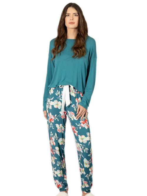 Γυναικεία Πυτζάμα HARMONY Floral - Απαλό Modal