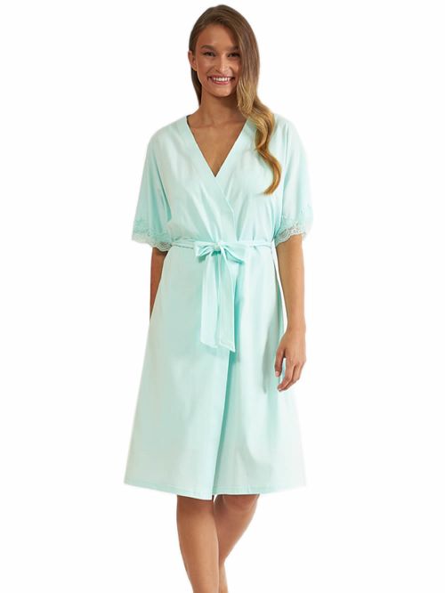 Ρόμπα HARMONY - Νέα Μαμά - Floral Δαντέλα - Αέρινο Βαμβάκι & Modal