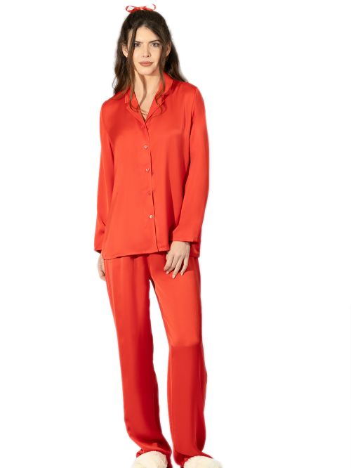 Γυναικεία Πυτζάμα HARMONY - Απαλό Αέρινο Σατέν 