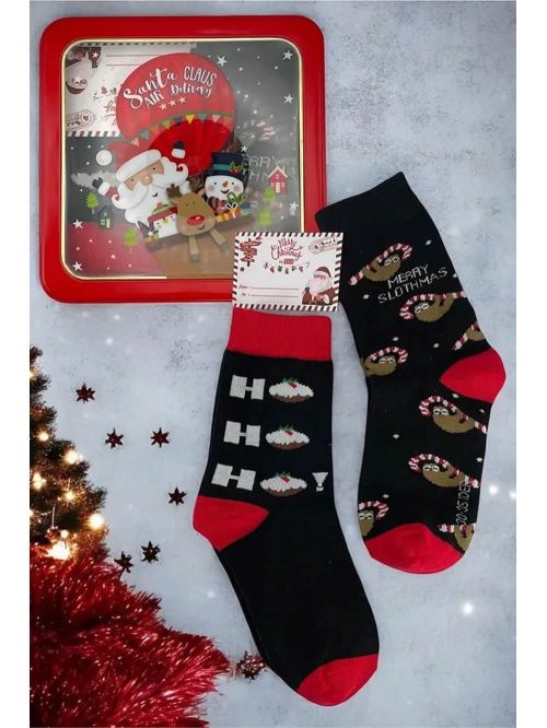 Unisex Παιδική Κάλτσα IDER Xmas - 2 Ζευγάρια - Κασετίνα