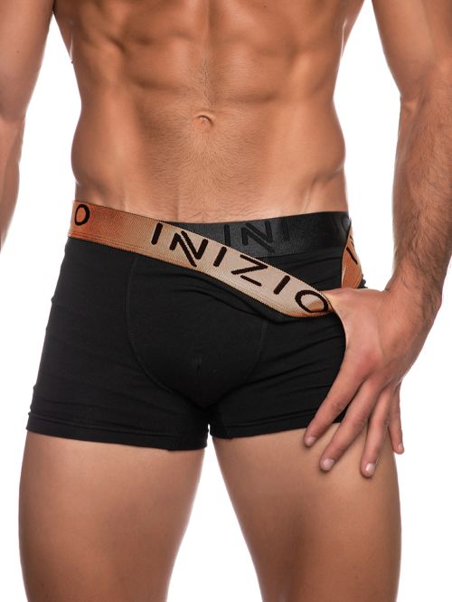 INIZIO Boxer - Black/Bronze - Ελαστικό Βαμβάκι - Πακέτο με 2 